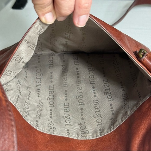 Margot Chestnut Leather Crossbody Bag - Picture 8 of 10